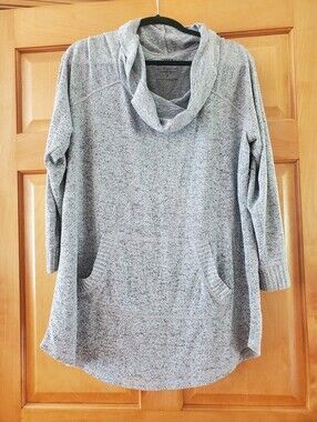 Torrid Heather Gray Cowl Neck Sweater Tunic Size 2